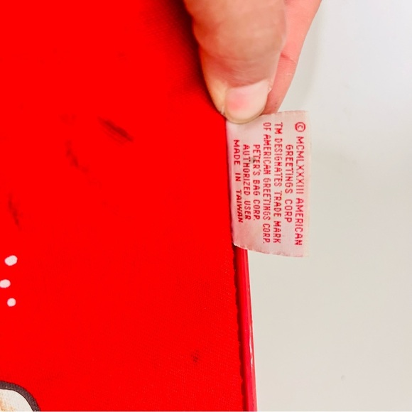 1980's vintage Care Bear Red Luggage READ! - Picture 5 of 16